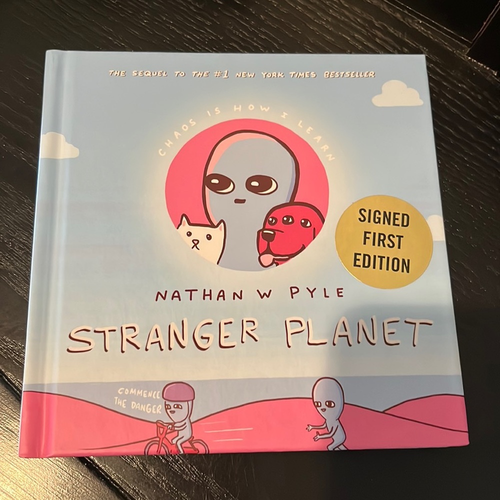 Nathan w Pyle signed first edition Stranger Planet book autographed book